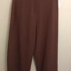 Women Parisian Dress Pant Size Petite 8P Brown New with Tags